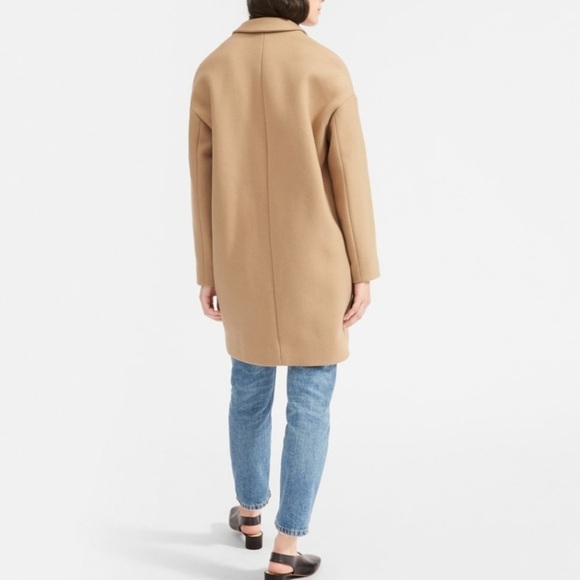Everlane the Cacoon Wool dressy tan coat size 6 - Picture 3 of 10